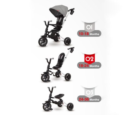 Qplay Qplay Rowerek Trójkołowy Nova Eva Grey Qplay Qplay Rowerek Trójkołowy Nova Eva Grey
