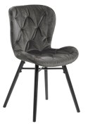 ACTONA Krzesło Batilda VIC dark grey/ pikowana ACTONA Krzesło Batilda VIC dark grey/ pikowana