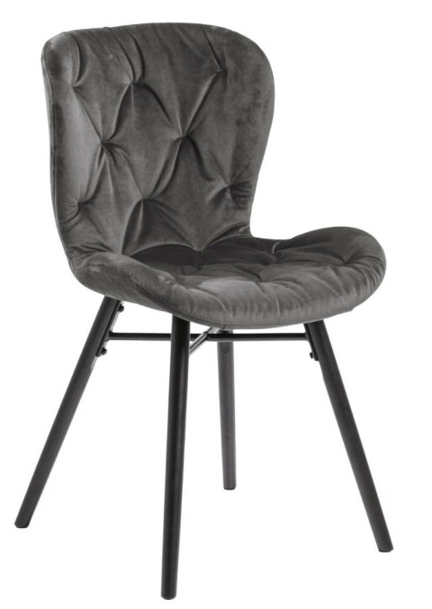 ACTONA Krzesło Batilda VIC dark grey/ pikowana ACTONA Krzesło Batilda VIC dark grey/ pikowana