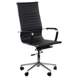 Fotel obrotowy ALTO czarny - krzesło biurowe do biurka - TILT