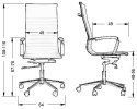 Fotel obrotowy ALTO czarny - krzesło biurowe do biurka - TILT Fotel obrotowy ALTO czarny - krzesło biurowe do biurka - TILT