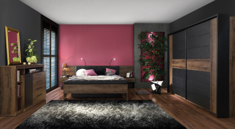 Meble Forte BELLEVUE BLQK351L-N09 Komoda L Dąb Szlachetny/Dąb Czarny Meble Forte BELLEVUE BLQK351L-N09 Komoda L Dąb Szlachetny/Dąb Czarny