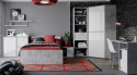 Meble Forte CANMORE CNMK011-C273 Szafka nocna L/P Szary/Biały Meble Forte CANMORE CNMK011-C273 Szafka nocna L/P Szary/Biały