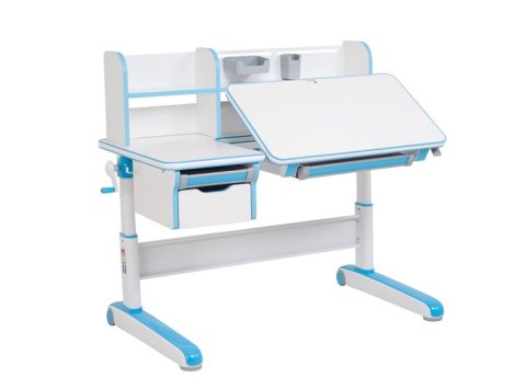 Fun Desk Libro Blue BIURKO Regulow NIEBIESKI BIAŁY Fun Desk Libro Blue BIURKO Regulow NIEBIESKI BIAŁY