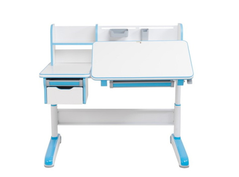 Fun Desk Libro Blue BIURKO Regulow NIEBIESKI BIAŁY Fun Desk Libro Blue BIURKO Regulow NIEBIESKI BIAŁY