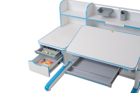 Fun Desk Libro Blue BIURKO Regulow NIEBIESKI BIAŁY Fun Desk Libro Blue BIURKO Regulow NIEBIESKI BIAŁY