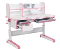Fun Desk Libro Pink BIURKO REGULOWANE RÓŻOWY BIAŁY Fun Desk Libro Pink BIURKO REGULOWANE RÓŻOWY BIAŁY