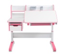 Fun Desk Libro Pink BIURKO REGULOWANE RÓŻOWY BIAŁY