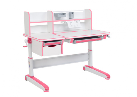 Fun Desk Libro Pink BIURKO REGULOWANE RÓŻOWY BIAŁY Fun Desk Libro Pink BIURKO REGULOWANE RÓŻOWY BIAŁY