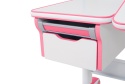 Fun Desk Libro Pink BIURKO REGULOWANE RÓŻOWY BIAŁY