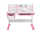 Fun Desk Libro Pink BIURKO REGULOWANE RÓŻOWY BIAŁY