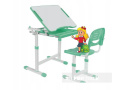 Fun Desk Piccolino III Green zestaw biurko+krzesło Zielone Białe dla dziecka