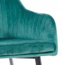 SIGNAL KRZESŁO ELINA VELVET CZARNY STELAŻ/ZIELONY TAP.119 SIGNAL KRZESŁO ELINA VELVET CZARNY STELAŻ/ZIELONY TAP.119