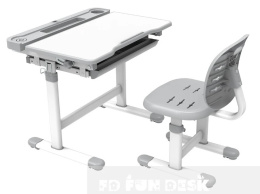 Fun Desk biurko+krzesło dziecięce Cura Grey Regul.
