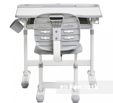 Fun Desk biurko+krzesło dziecięce Cura Grey Regul. Fun Desk biurko+krzesło dziecięce Cura Grey Regul.
