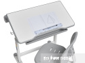 Fun Desk biurko+krzesło dziecięce Cura Grey Regul. Fun Desk biurko+krzesło dziecięce Cura Grey Regul.