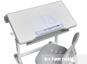 Fun Desk biurko+krzesło dziecięce Cura Grey Regul.