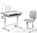 Fun Desk biurko+krzesło dziecięce Cura Grey Regul. Fun Desk biurko+krzesło dziecięce Cura Grey Regul.