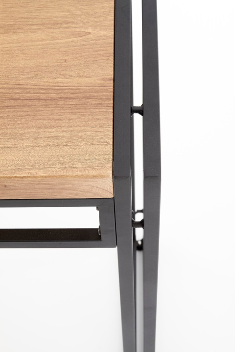 STÓŁ + 6 KRZESEŁ ZESTAW BOLIVAR Halmar DĄB ZŁOTY / CZARNY MDF laminowany stal malowana proszkowo STÓŁ + 6 KRZESEŁ ZESTAW BOLIVAR Halmar DĄB ZŁOTY / CZARNY MDF laminowany stal malowana proszkowo