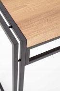 STÓŁ + 6 KRZESEŁ ZESTAW BOLIVAR Halmar DĄB ZŁOTY / CZARNY MDF laminowany stal malowana proszkowo STÓŁ + 6 KRZESEŁ ZESTAW BOLIVAR Halmar DĄB ZŁOTY / CZARNY MDF laminowany stal malowana proszkowo