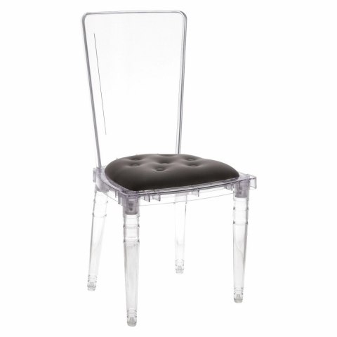 Intesi Krzesło transparentne Prince grey velvet Intesi Krzesło transparentne Prince grey velvet