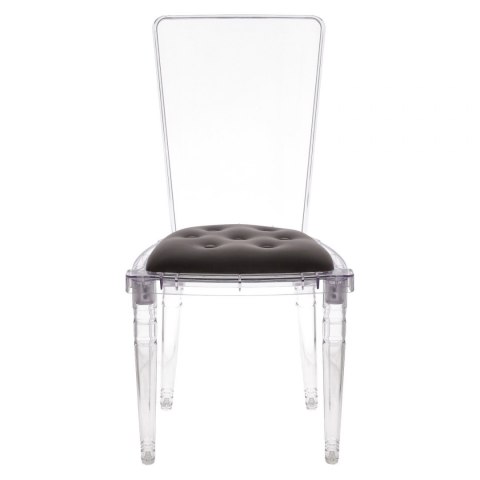 Intesi Krzesło transparentne Prince grey velvet Intesi Krzesło transparentne Prince grey velvet