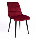 SIGNAL KRZESŁO CHIC MATT VELVET 59 BORDO/CZARNY STELAŻ SIGNAL KRZESŁO CHIC MATT VELVET 59 BORDO/CZARNY STELAŻ
