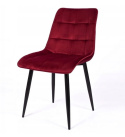 SIGNAL KRZESŁO CHIC MATT VELVET 59 BORDO/CZARNY STELAŻ SIGNAL KRZESŁO CHIC MATT VELVET 59 BORDO/CZARNY STELAŻ