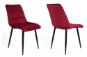 SIGNAL KRZESŁO CHIC MATT VELVET 59 BORDO/CZARNY STELAŻ SIGNAL KRZESŁO CHIC MATT VELVET 59 BORDO/CZARNY STELAŻ