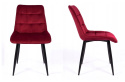 SIGNAL KRZESŁO CHIC MATT VELVET 59 BORDO/CZARNY STELAŻ SIGNAL KRZESŁO CHIC MATT VELVET 59 BORDO/CZARNY STELAŻ