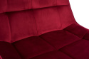 SIGNAL KRZESŁO CHIC MATT VELVET 59 BORDO/CZARNY STELAŻ SIGNAL KRZESŁO CHIC MATT VELVET 59 BORDO/CZARNY STELAŻ