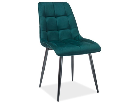 SIGNAL KRZESŁO CHIC MATT VELVET 75 ZIELONY/CZARNY STELAŻ SIGNAL KRZESŁO CHIC MATT VELVET 75 ZIELONY/CZARNY STELAŻ