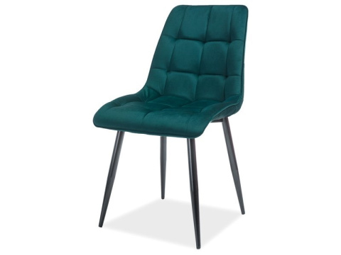 SIGNAL KRZESŁO CHIC MATT VELVET 75 ZIELONY/CZARNY STELAŻ SIGNAL KRZESŁO CHIC MATT VELVET 75 ZIELONY/CZARNY STELAŻ