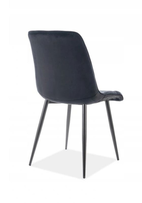 SIGNAL KRZESŁO CHIC MATT VELVET 99 CZARNY/ CZARNY STELAŻ SIGNAL KRZESŁO CHIC MATT VELVET 99 CZARNY/ CZARNY STELAŻ