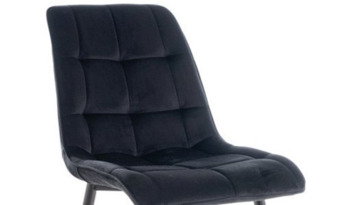 SIGNAL KRZESŁO CHIC MATT VELVET 99 CZARNY/ CZARNY STELAŻ SIGNAL KRZESŁO CHIC MATT VELVET 99 CZARNY/ CZARNY STELAŻ
