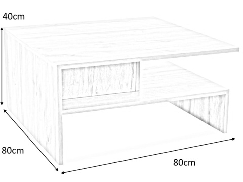 SIGNAL ŁAWA LIDA DĄB WOTAN 80X80 PŁYTA LAMINOWANA SIGNAL ŁAWA LIDA DĄB WOTAN 80X80 PŁYTA LAMINOWANA