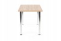 HALMAR stół MODEX 120 blat - dąb sonoma, nogi - chrom HALMAR stół MODEX 120 blat - dąb sonoma, nogi - chrom