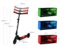 Qplay Hulajnoga Honeycomb Scooter Jeździk Red Czerwona składana koła kauczukowe regul. wysokości kierownicy hamulec światła LED Qplay Hulajnoga Honeycomb Scooter Jeździk Red Czerwona składana koła kauczukowe regul. wysokości kierownicy hamulec światła LED