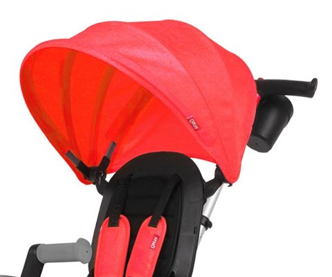 Qplay Rowerek Trójkołowy Nova Eva Red Czerwony 3w1 składany siedzisko 360 regulowane pasy aluminiow rama ogranicznik skrętu 10m+ Qplay Rowerek Trójkołowy Nova Eva Red Czerwony 3w1 składany siedzisko 360 regulowane pasy aluminiow rama ogranicznik skrętu 10m+