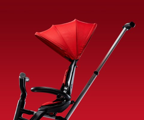 Qplay Rowerek Trójkołowy Nova Eva Red Czerwony 3w1 składany siedzisko 360 regulowane pasy aluminiow rama ogranicznik skrętu 10m+ Qplay Rowerek Trójkołowy Nova Eva Red Czerwony 3w1 składany siedzisko 360 regulowane pasy aluminiow rama ogranicznik skrętu 10m+