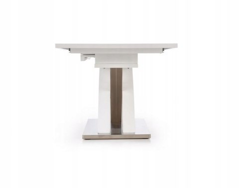 STÓŁ ROZKŁADANY SANDOR 2 160-220x90 HALMAR PROSTOKĄTNY SZKŁO POPIELATY MDF BIAŁY stal NIERDZEWNA STÓŁ ROZKŁADANY SANDOR 2 160-220x90 HALMAR PROSTOKĄTNY SZKŁO POPIELATY MDF BIAŁY stal NIERDZEWNA