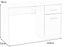 SIGNAL BIURKO B-002 PŁYTA LAMINOWANA DĄB WOTAN / ANTRACYT SIGNAL BIURKO B-002 PŁYTA LAMINOWANA DĄB WOTAN / ANTRACYT