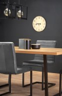 HALMAR stół ULRICH blat MDF + melamina - dąb złoty, nogi stal malowana- czarny 160x90 HALMAR stół ULRICH blat MDF + melamina - dąb złoty, nogi stal malowana- czarny 160x90