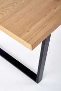 HALMAR stół ULRICH blat MDF + melamina - dąb złoty, nogi stal malowana- czarny 160x90 HALMAR stół ULRICH blat MDF + melamina - dąb złoty, nogi stal malowana- czarny 160x90