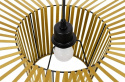 King Home Lampa wisząca CAPELLO FI 140 złota tworzywo sztuczne przewód i podsufitka czarny kształt kapelusza E27