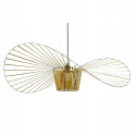 King Home Lampa wisząca CAPELLO FI 140 złota tworzywo sztuczne przewód i podsufitka czarny kształt kapelusza E27 King Home Lampa wisząca CAPELLO FI 140 złota tworzywo sztuczne przewód i podsufitka czarny kształt kapelusza E27