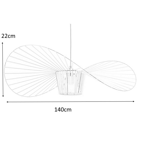 King Home Lampa wisząca CAPELLO FI 140 złota tworzywo sztuczne przewód i podsufitka czarny kształt kapelusza E27 King Home Lampa wisząca CAPELLO FI 140 złota tworzywo sztuczne przewód i podsufitka czarny kształt kapelusza E27