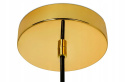 King Home Lampa wisząca sufitowa DISCO złota - LED stal polerowana