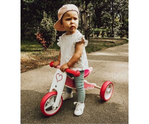 Milly Mally Pojazd Jeździk Chodzik Pchacz Jake Classic Candy 2 w 1 Różowo Zielony dwukołowy lub trójkołowy drewniany 12m+ Milly Mally Pojazd Jeździk Chodzik Pchacz Jake Classic Candy 2 w 1 Różowo Zielony dwukołowy lub trójkołowy drewniany 12m+
