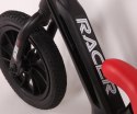 Qplay Qplay Rowerek Biegowy Racer Black Czarny Czerwony pompowane łożyskowane koła regulacja wysokości siodełka i kierownicy